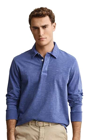Men's Gant Washed Slub Heavy Rugger Shirt