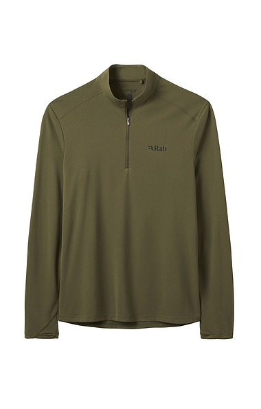 Men's Rab Force Long Sleeve Zip Tee
