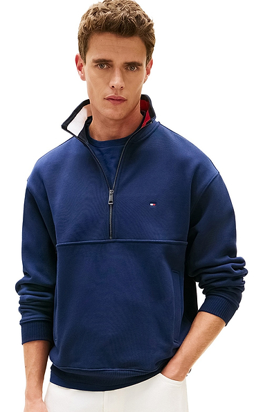 Men's Tommy Hilfiger Flag Quarter Zip Sweater
