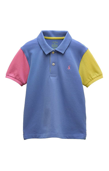 Boys Joules Woody Half-Patch Polo