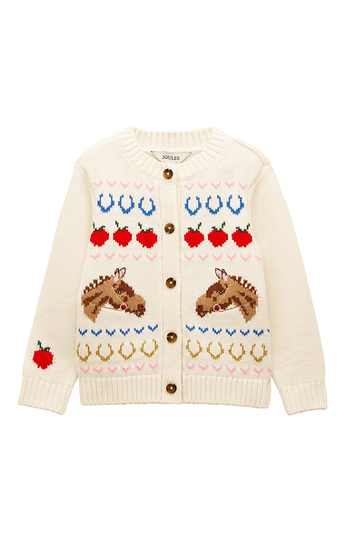 Girls Joules Horse Cardigan