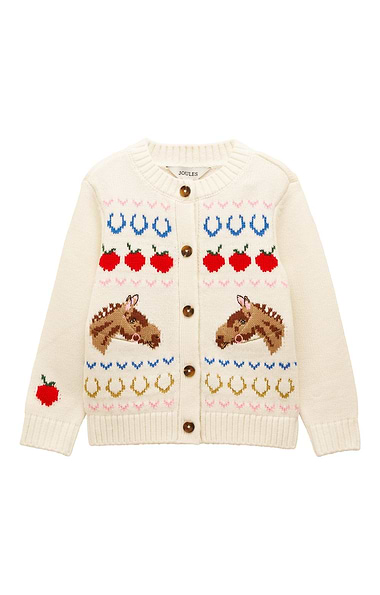 Girls Joules Horse Cardigan