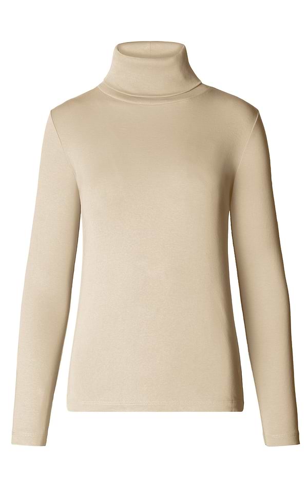 Ladies Cotton Roll Neck Jumper