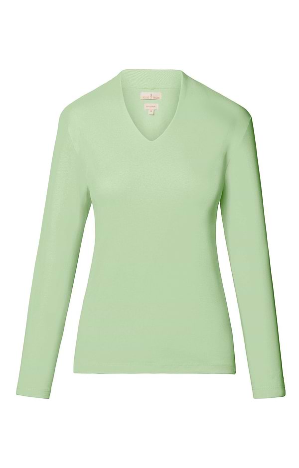 Ladies Cotton V-Neck Top