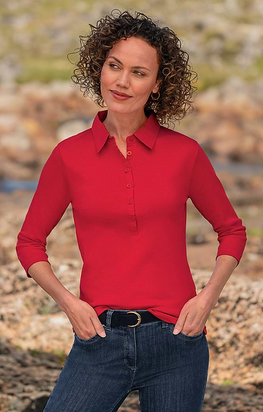 Ladies Cotton Polo Shirt