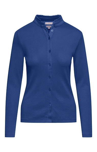 Ladies Cotton Frill Collar Top