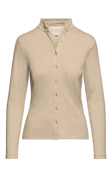 Ladies Cotton Frill Collar Top