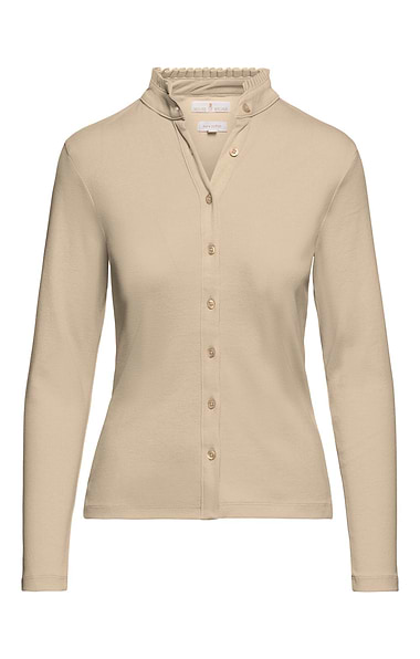 Ladies Cotton Frill Collar Top
