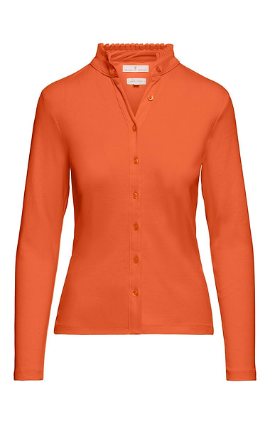 Ladies Cotton Frill Collar Top