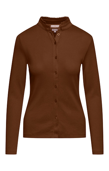 Ladies Cotton Frill Collar Top