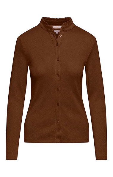 Ladies Cotton Frill Collar Top