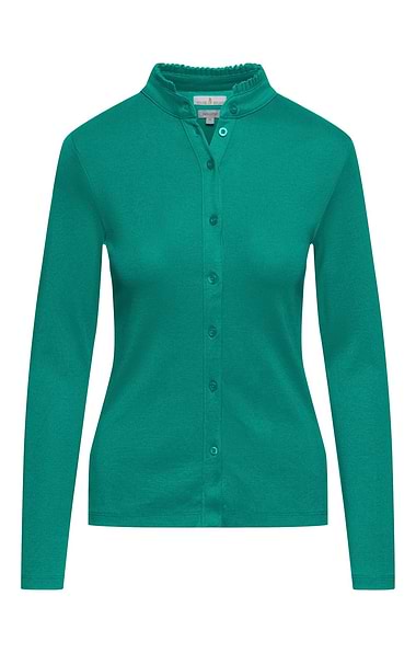Ladies Cotton Frill Collar Top