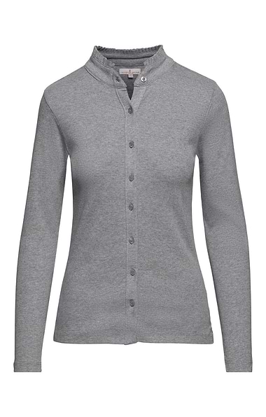 Ladies Cotton Frill Collar Top