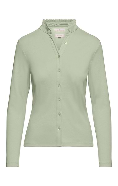 Ladies Cotton Frill Collar Top