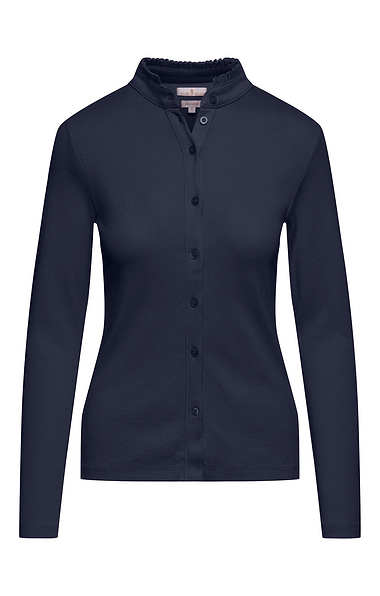 Ladies Cotton Frill Collar Top