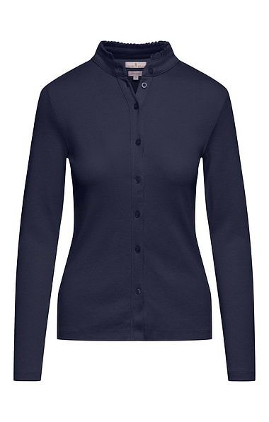 Ladies Cotton Frill Collar Top