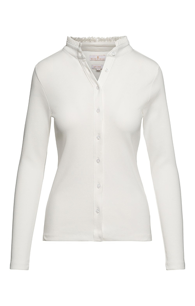 Ladies Cotton Frill Collar Top