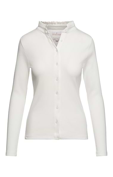 Ladies Cotton Frill Collar Top