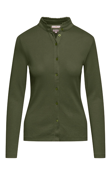 Ladies Cotton Frill Collar Top