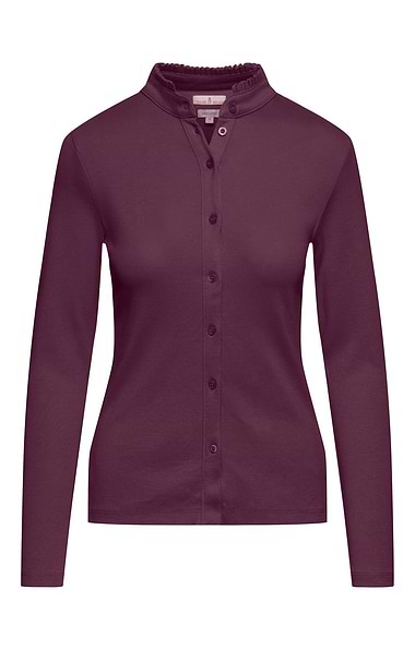 Ladies Cotton Frill Collar Top