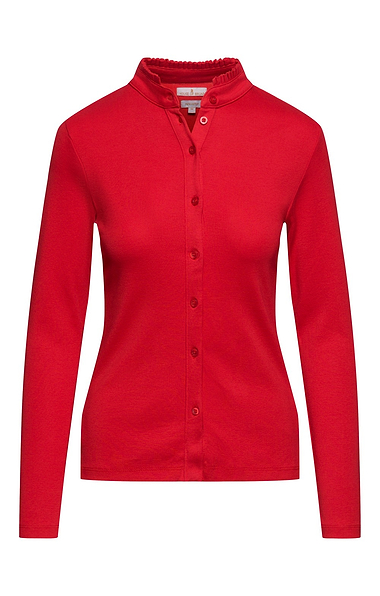 Ladies Cotton Frill Collar Top