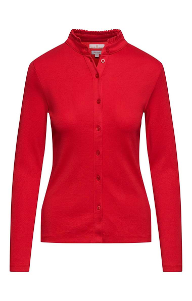 Ladies Cotton Frill Collar Top