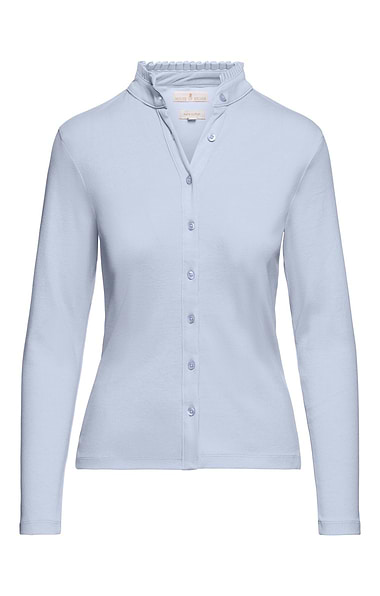 Ladies Cotton Frill Collar Top