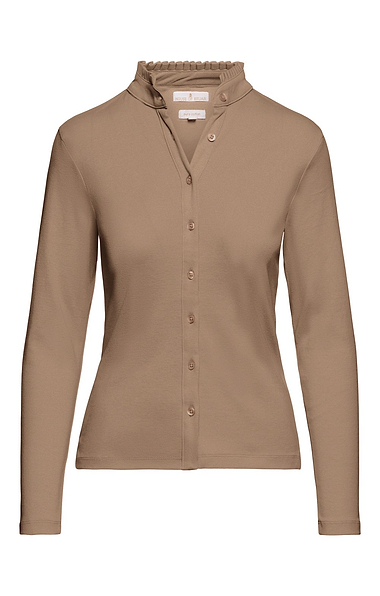 Ladies Cotton Frill Collar Top