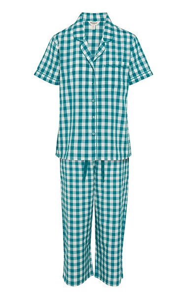 Ladies Seasalt Cotton Camelia Stripe Print Pyjamas