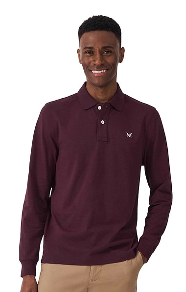 Men's Crew Clothing Long Sleeve Polo