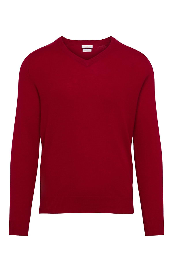 Men's Cashmere V-Neck Jumper