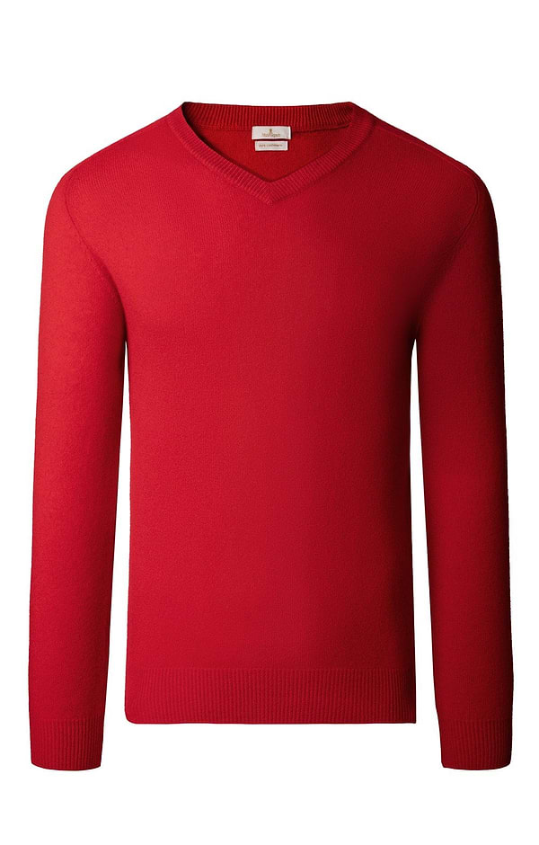 Men's Cashmere V-Neck Jumper
