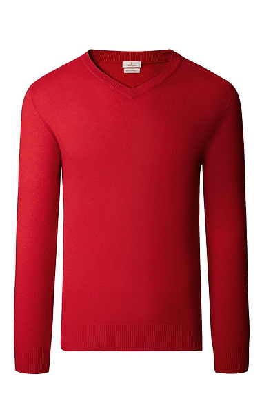 Men's Cashmere V-Neck Jumper