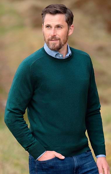 Men's Pure Cashmere Crew Neck Jumper