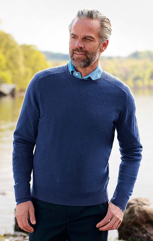 Men's Pure Cashmere Crew Neck Jumper