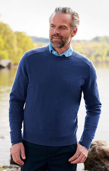 Men's Pure Cashmere Crew Neck Jumper