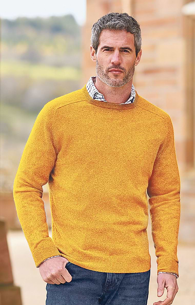 Men's Pure Cashmere Crew Neck Jumper
