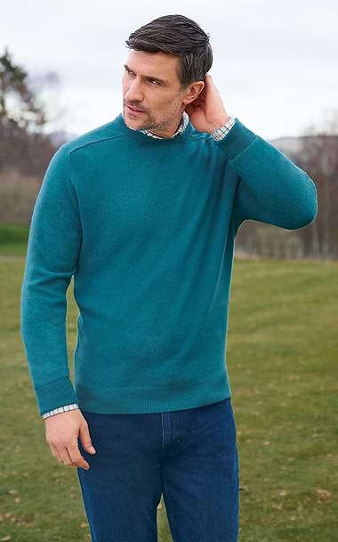 Men's Pure Cashmere Crew Neck Jumper