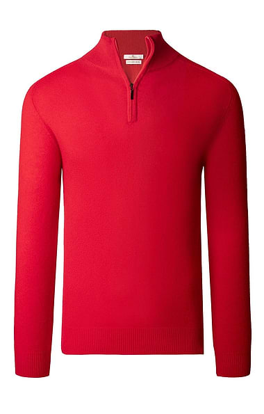 Men's Cashmere T-Zip