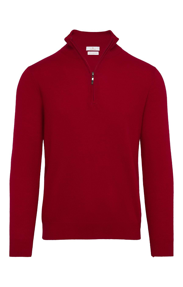 Men's Cashmere T-Zip