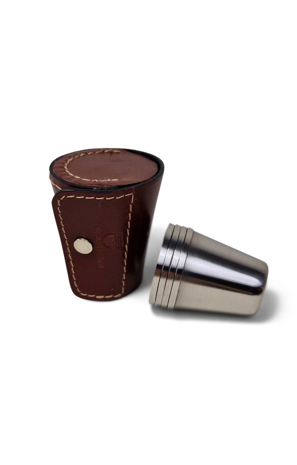 4-Piece Stainless Steel Shot Cups Set With Carrying Case - 70ml Capacity For Drinking & Camping