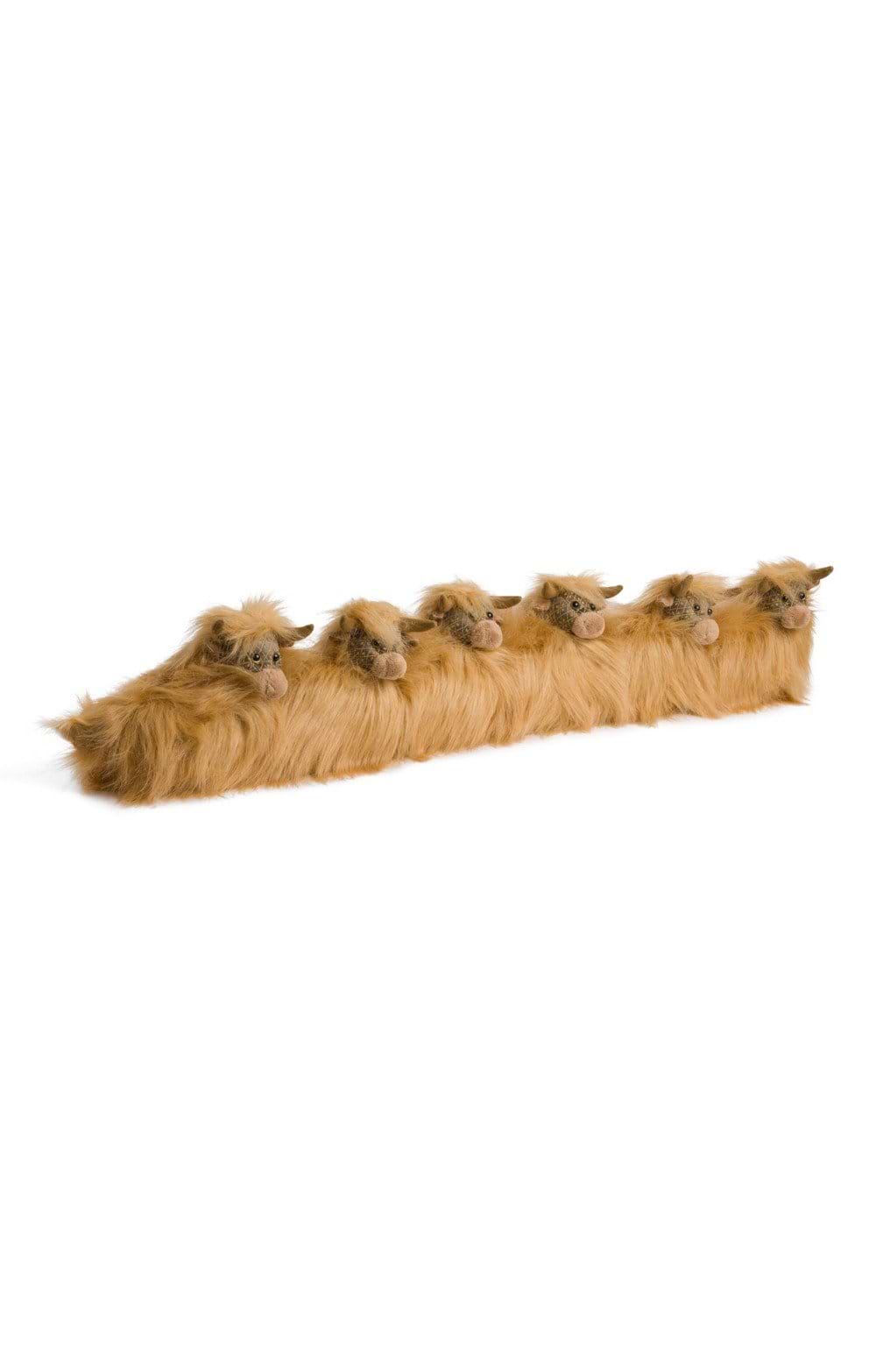 Harris Tweed Uist Night & Leather Dog Draught Excluder