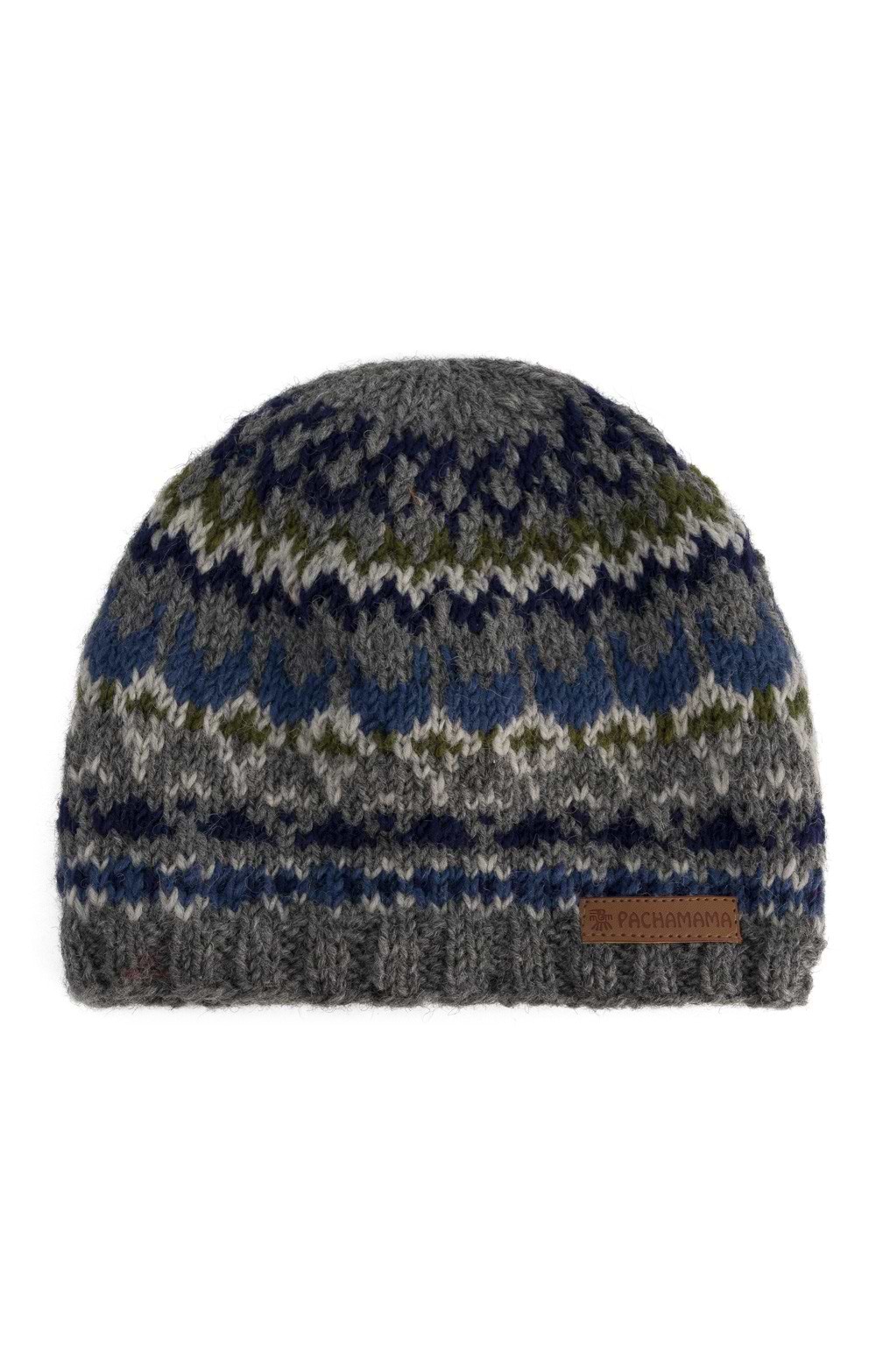 NWT Women’s Fairisle Robert Mackie Kerse pure new wool beanie teal blue Scottish Robert Mackie Kerse Hat – Green Fair Isle • Robert Mackie  main image 3