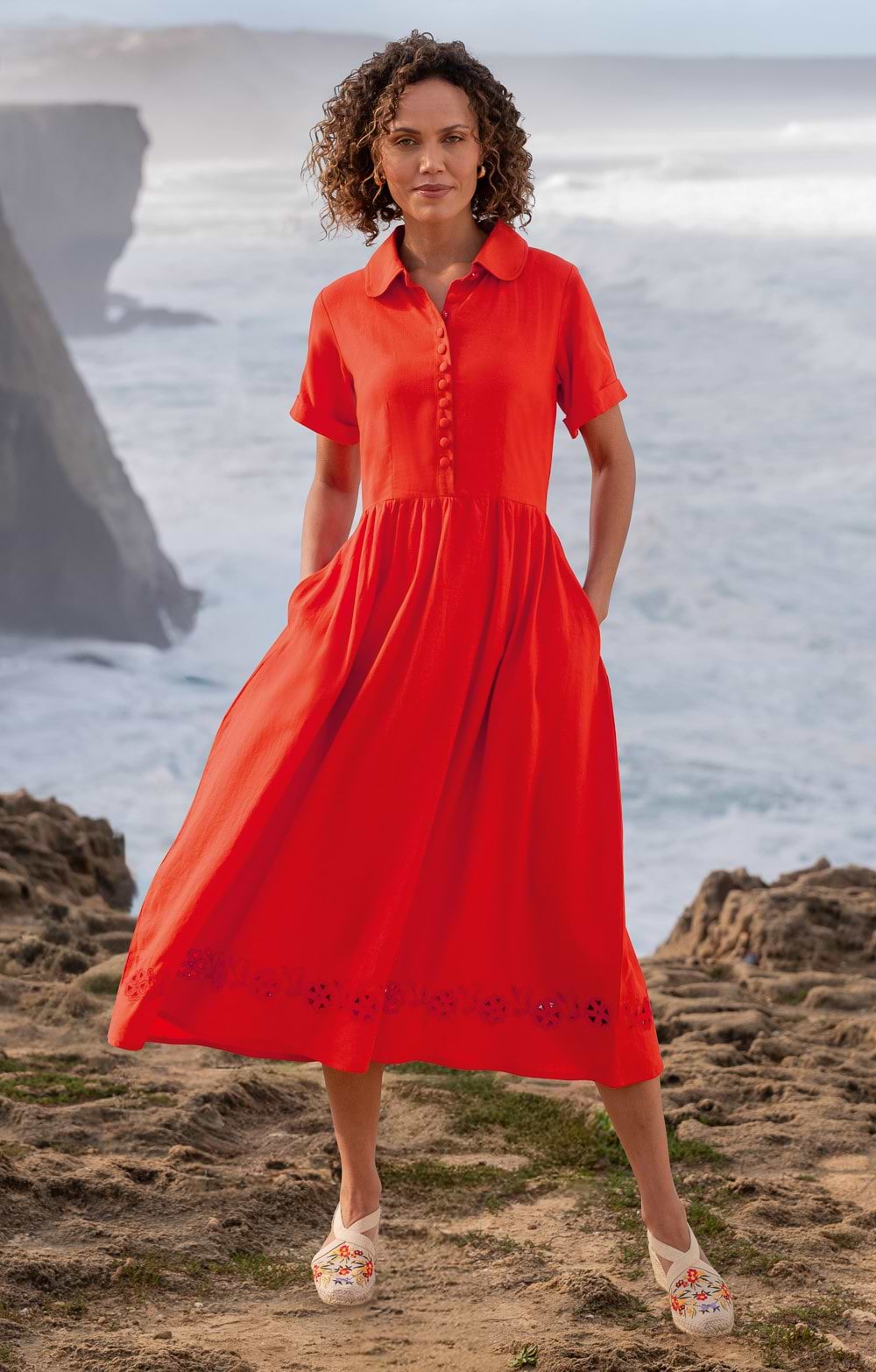 Ladies Seasalt Fen Violet Dress, Red - House of Bruar