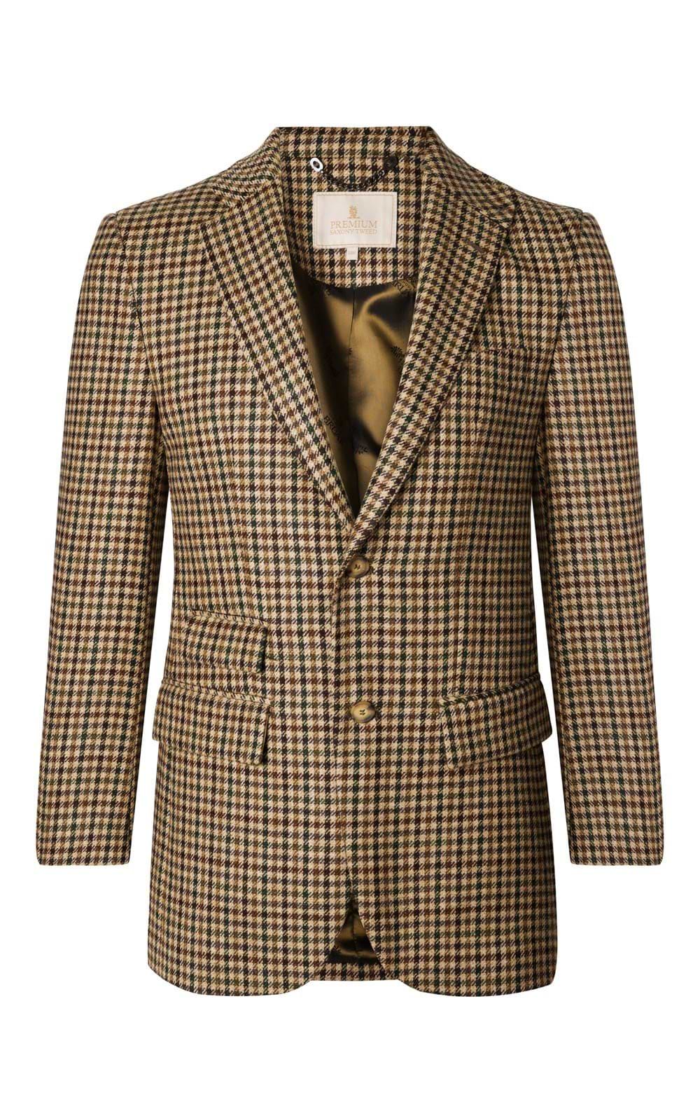 Men's Saxony Tweed Jacket, Brown, Natural - House of Bruar