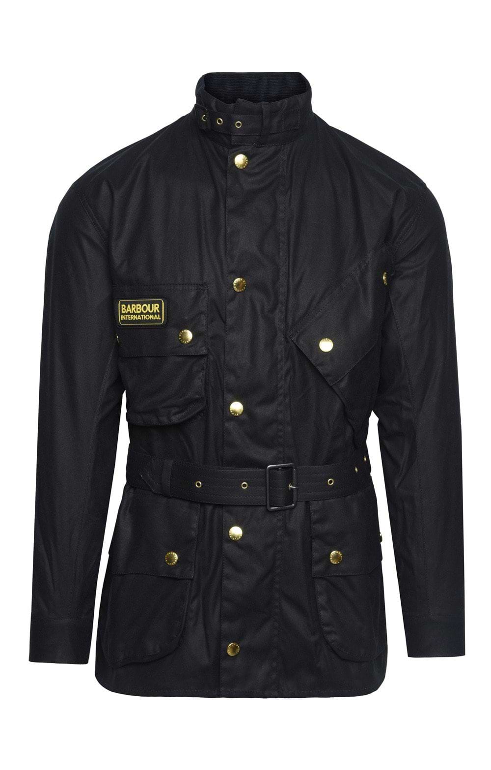 Men's Barbour International Original Wax Jacket, Navy - House of Bruar