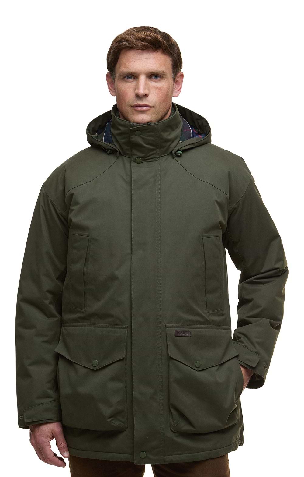 Men's Barbour International Casual A7 Jacket, Green - House of Bruar