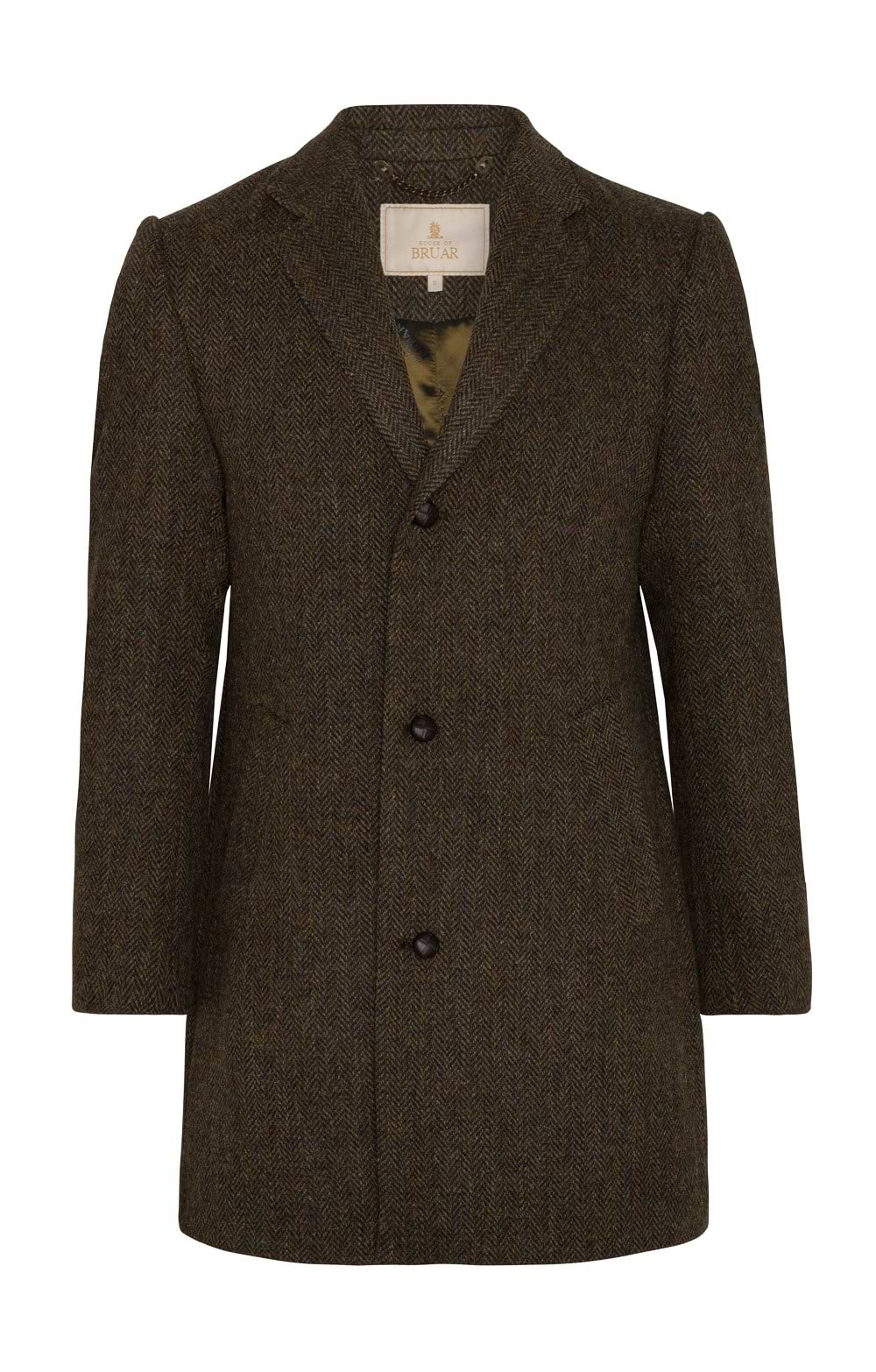 Mens Harris Tweed® Paddock Coat, Brown - House of Bruar
