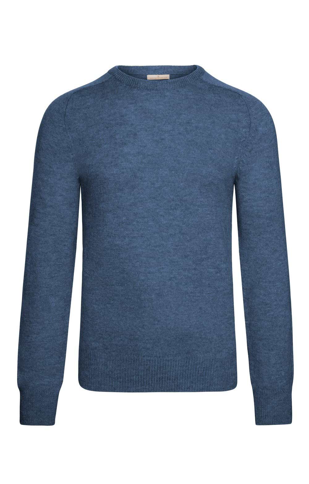 Grey Guernsey Sweater Guernsey Woollens Ltd Mens Pure New Wool