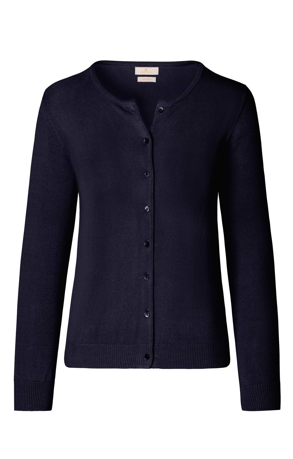 Ladies Henley Gold Button Knitted Jacket - House of Bruar